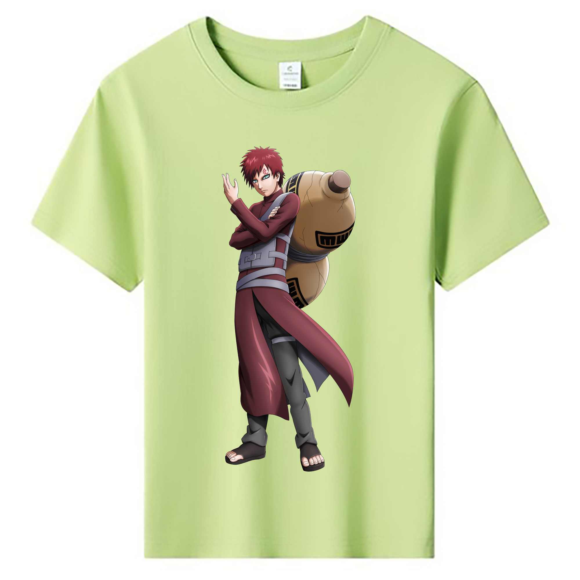 （画像用） NARUTO -ナルト- ガアラ Gaara 綿100％キッズTシャツ（フロントプリント）